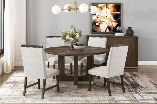Nobel 5PCS  Round Dining Set by Homelegance