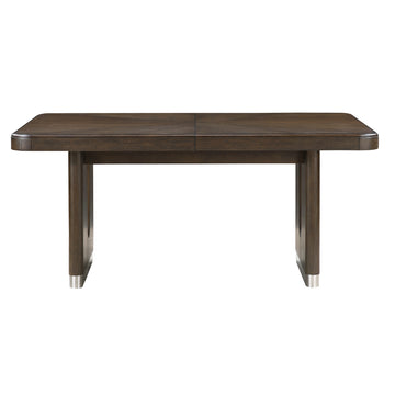 Nobel (7-Piece) Dining Table Set by Homelegance - Brown/White