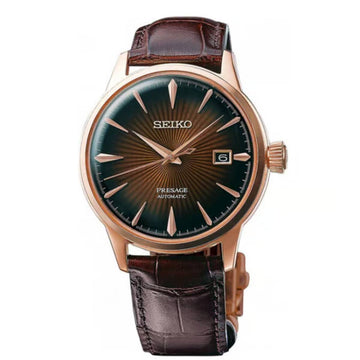 Seiko Presage Men's 40.5mm Strap Watch - Brown Dial