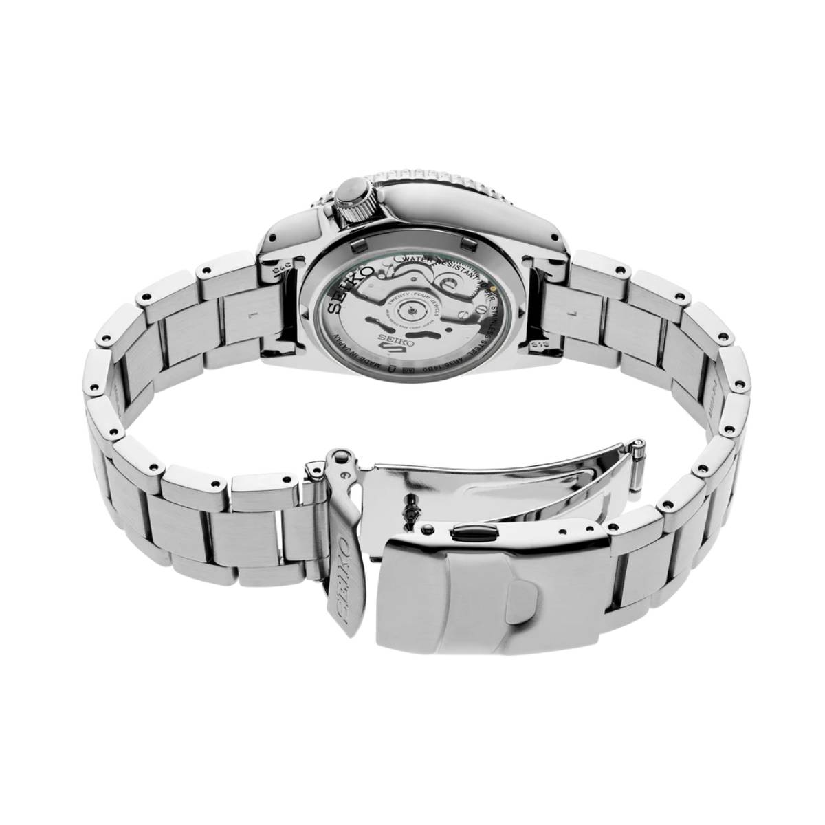 Seiko 5 Sports Men's 38mm Bracelet Watch - Black Dial