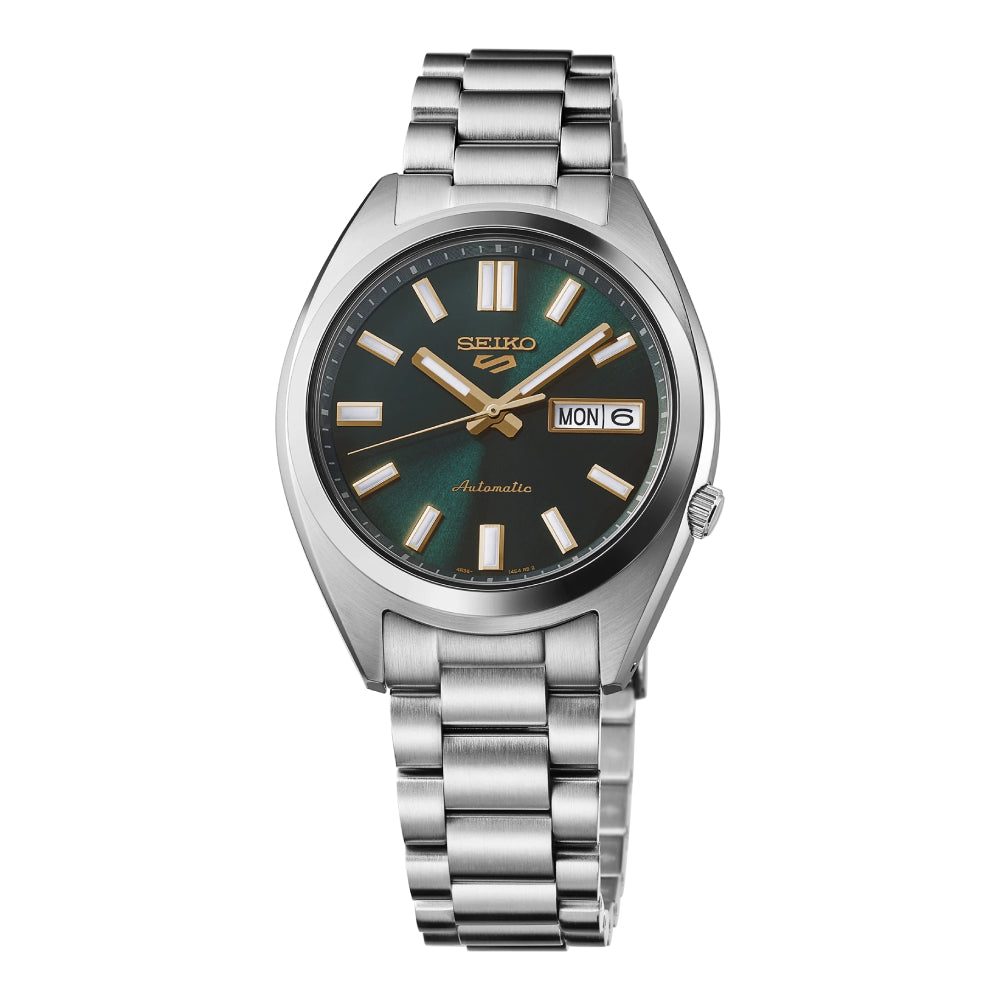 Seiko 5 Sports Men's 37.4mm Silver Bracelet Watch