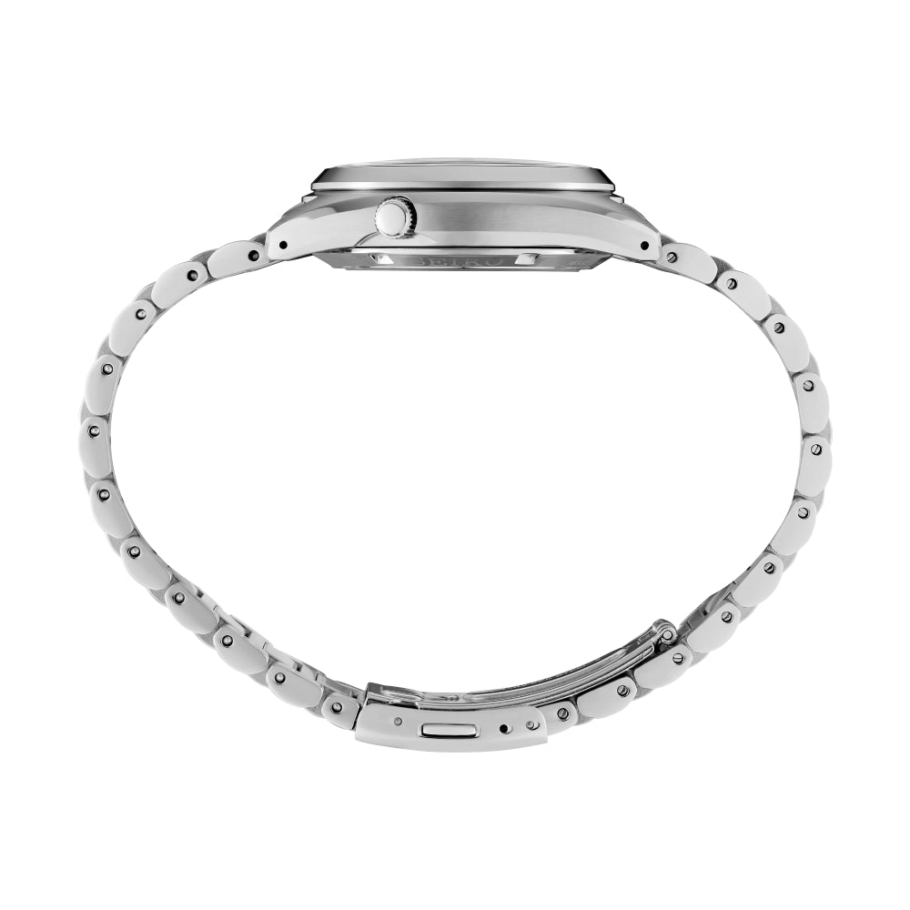 Seiko 5 Sports Men's 37.4mm Silver Bracelet Watch