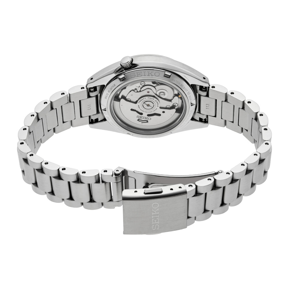 Seiko 5 Sports Men's 37.4mm Silver Bracelet Watch