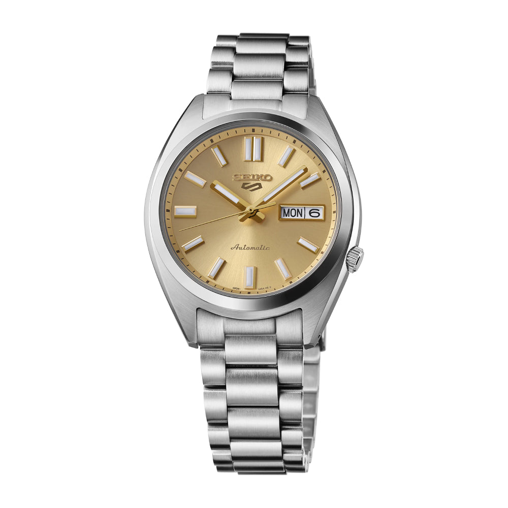 Seiko 5 Sports Men's 37.4mm Silver Bracelet Watch