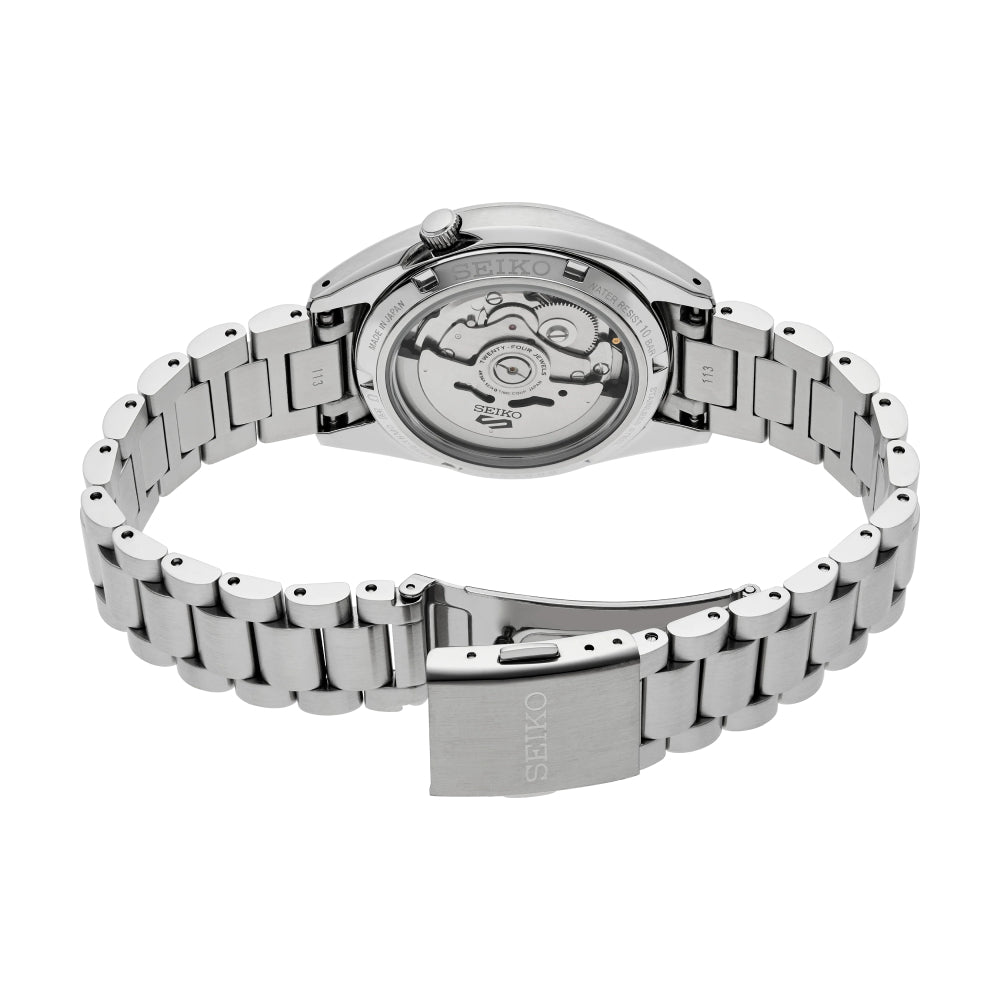 Seiko 5 Sports Men's 37.4mm Silver Bracelet Watch