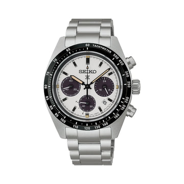 Seiko Prospex Speedtimer Men's 39mm Bracelet Watch - White Dial