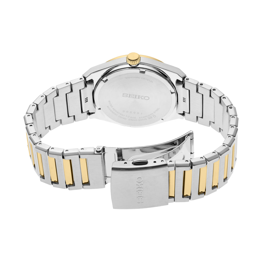 Seiko Essentials Men's 39mm Two-Tone Bracelet Watch - White Dial