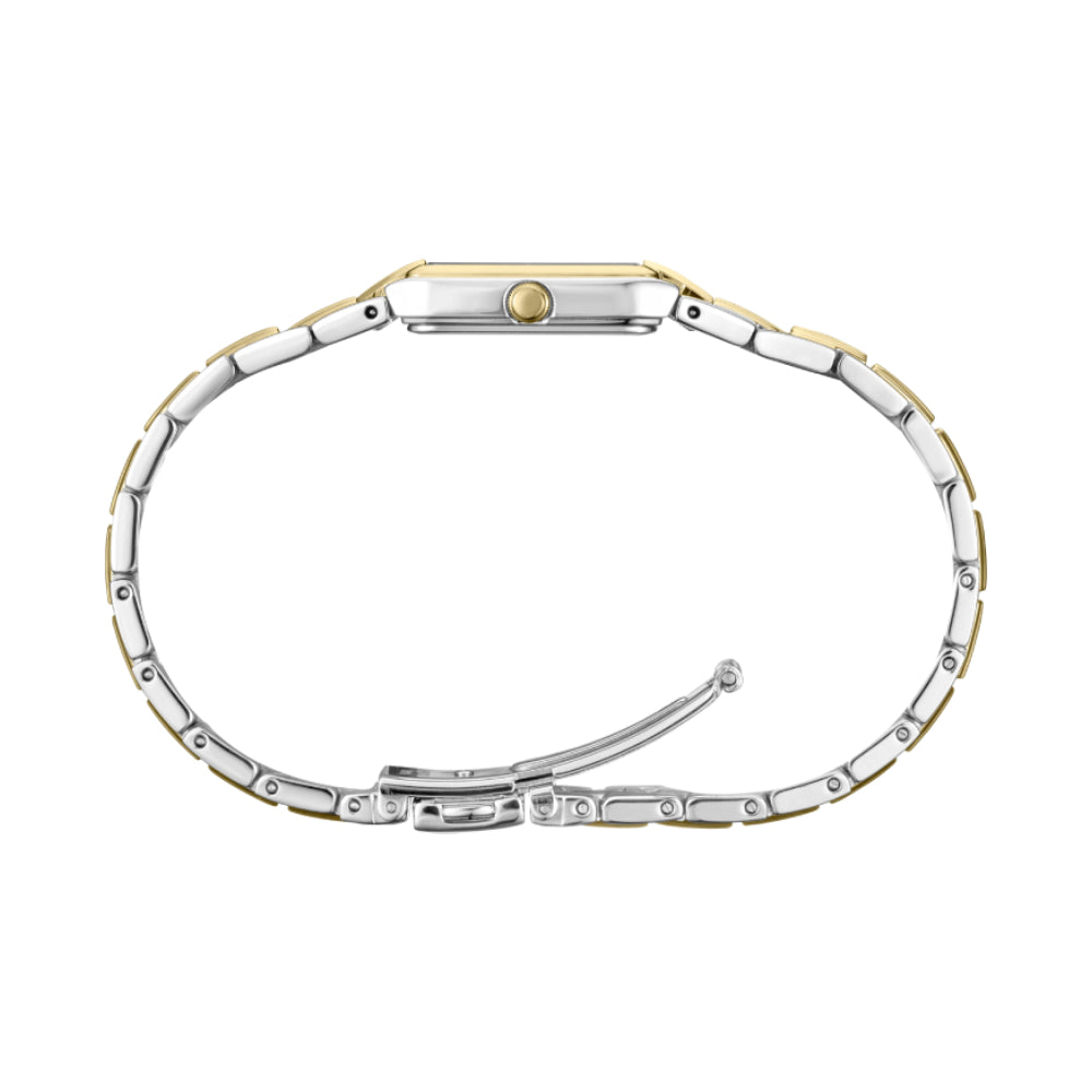Seiko Essentials Women's 15.5mm Two-Tone Bracelet Watch - White Dial