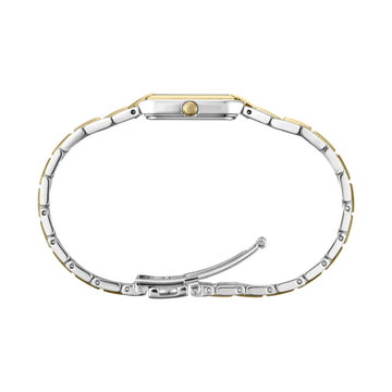 Seiko Essentials Women's 15.5mm Two-Tone Bracelet Watch - White Dial