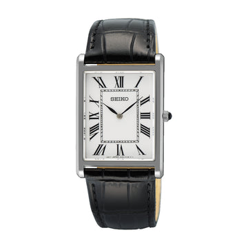 Seiko Essentials Women's 27.2mm Black Strap Watch - White Dial