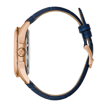Reloj Bulova Sutton Classic para hombre con correa de 43 mm, azul y plateado