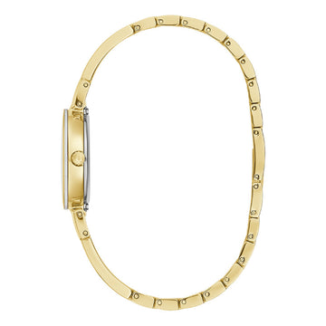 Reloj de pulsera de acero inoxidable de cuarzo Bulova Modern Marc Anthony para mujer, 26 mm, dorado