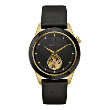 Bulova Apollo Automatic Men's 40mm Analog Strap Watch - Black