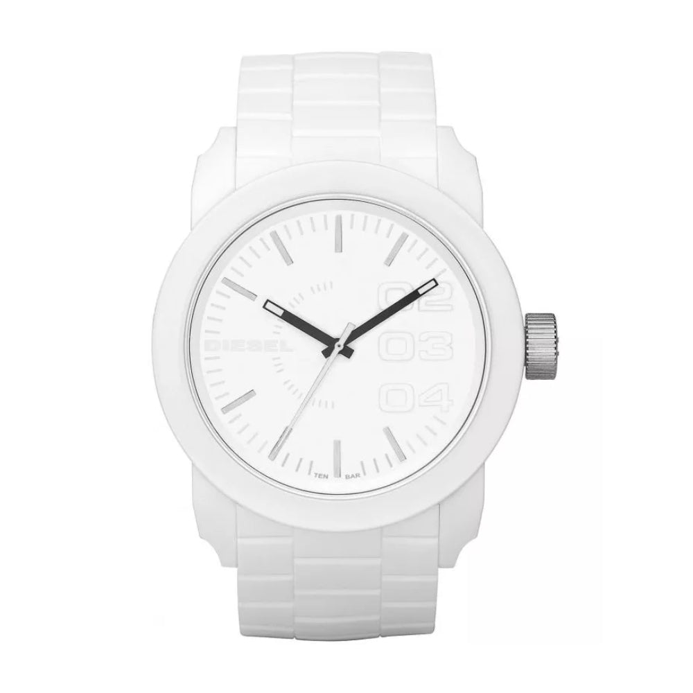 Diesel Franchise Silicone Strap Watch - White