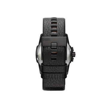 Diesel Master Chief Men's 45mm Leather Strap Watch - Black