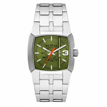 Reloj Diesel Cliffhanger cuadrado de 36 mm para hombre, color verde 