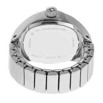 Anillo de dos manecillas para reloj de mujer Fossil de 15 mm - Plateado