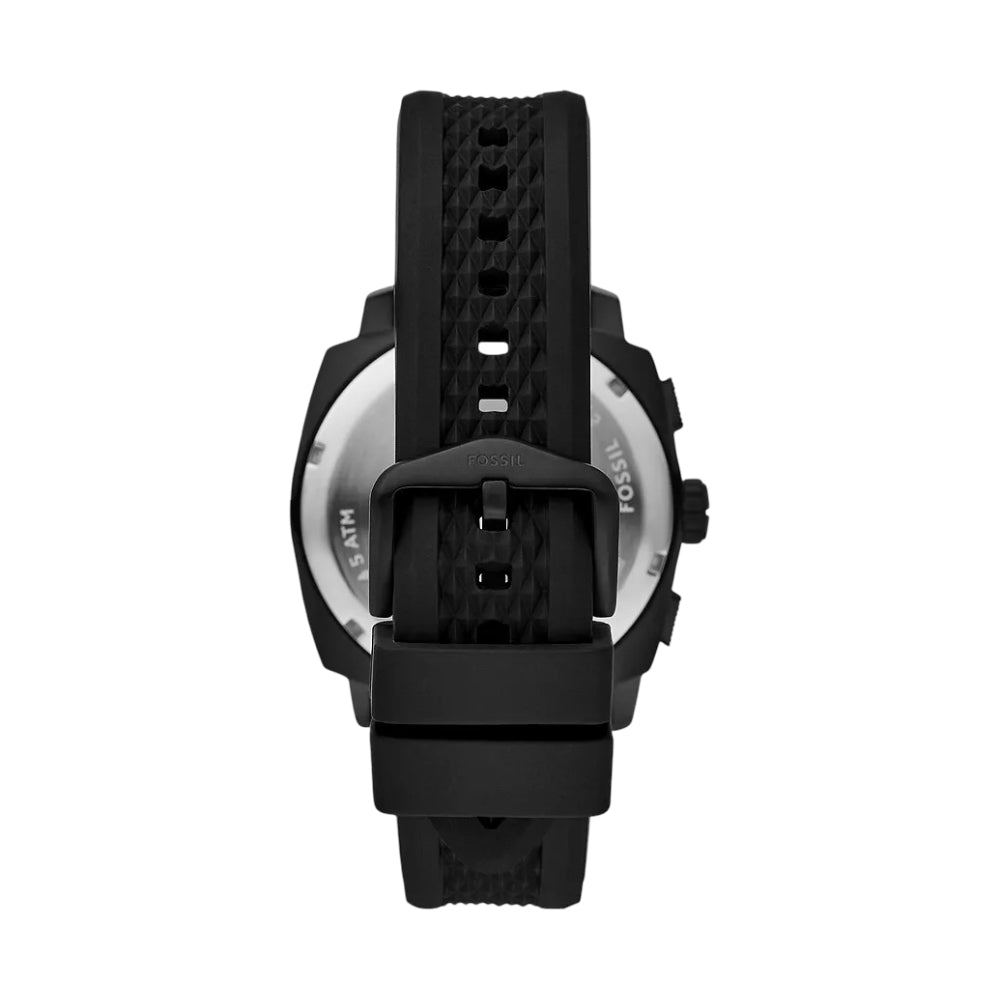 Fossil Men's 44mm Machine Chronograph Strap Watch - Black