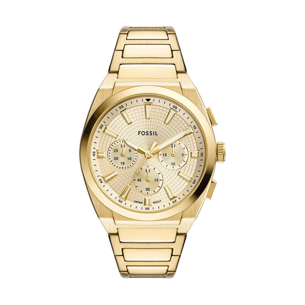 Fossil Everett Men's 44mm Bracelet Watch - Gold– Curacao