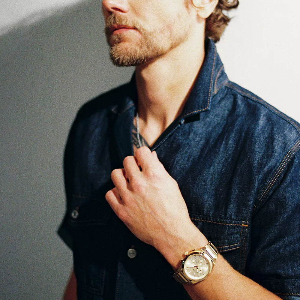 Fossil Everett Men's 44mm Bracelet Watch - Gold