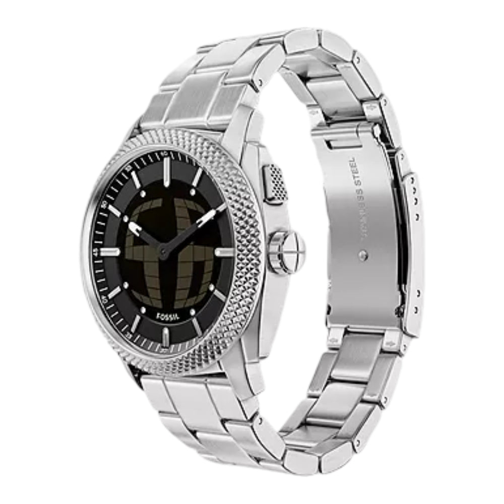 Fossil Machine Big Tic Men's 41mm Bracelet Watch - Black Dial