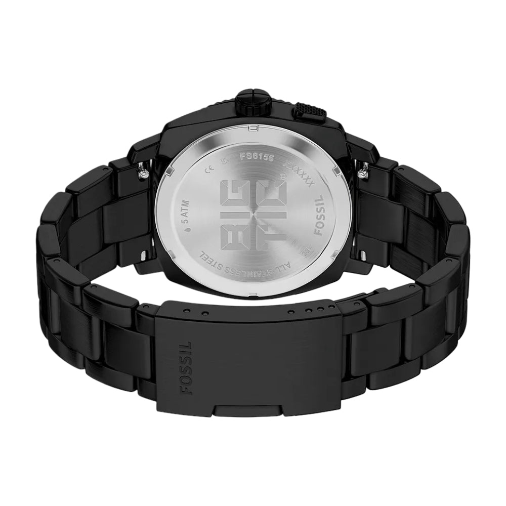 Fossil Machine Big Tic Men's 41mm Bracelet Watch - Black Dial