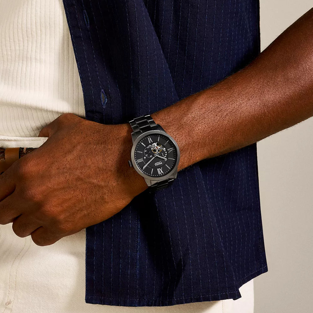 Fossil Townsman Men's 44mm Gray Bracelet Watch - Black dial