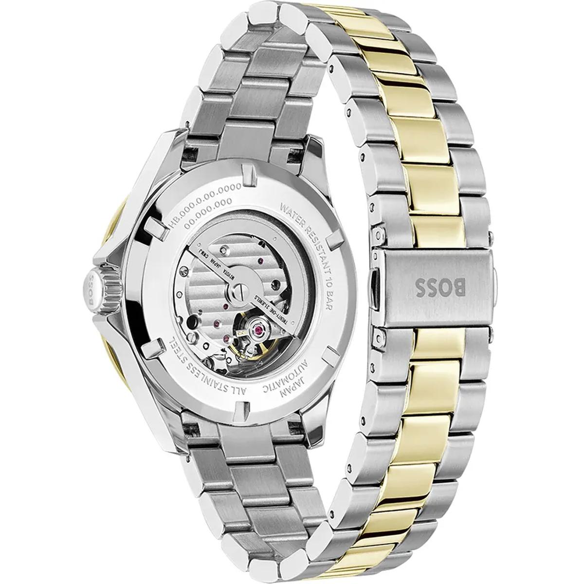 Hugo Boss Troper Men's 42mm Two-Tone Bracelet Watch - Blue Dial