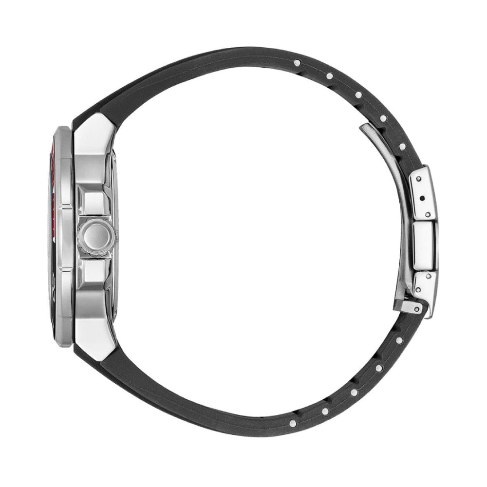 Citizen Eco-Drive Men 47mm Black Strap Watch - White Dial