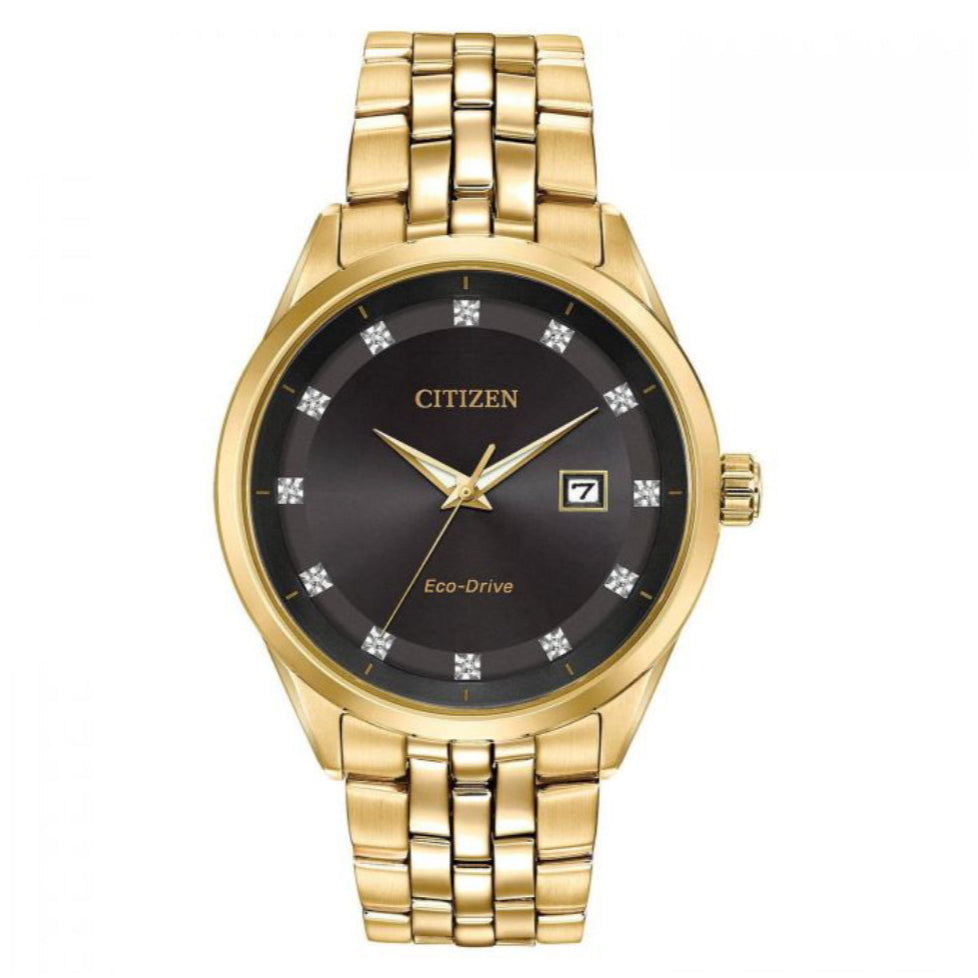 Citizen Addysen Men's 41mm Eco-Drive Stainless Steel Bracelet Watch - Black Dial