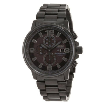 Reloj Citizen Nighthawk Eco-Drive de 42 mm con pulsera de acero inoxidable para hombre, color negro