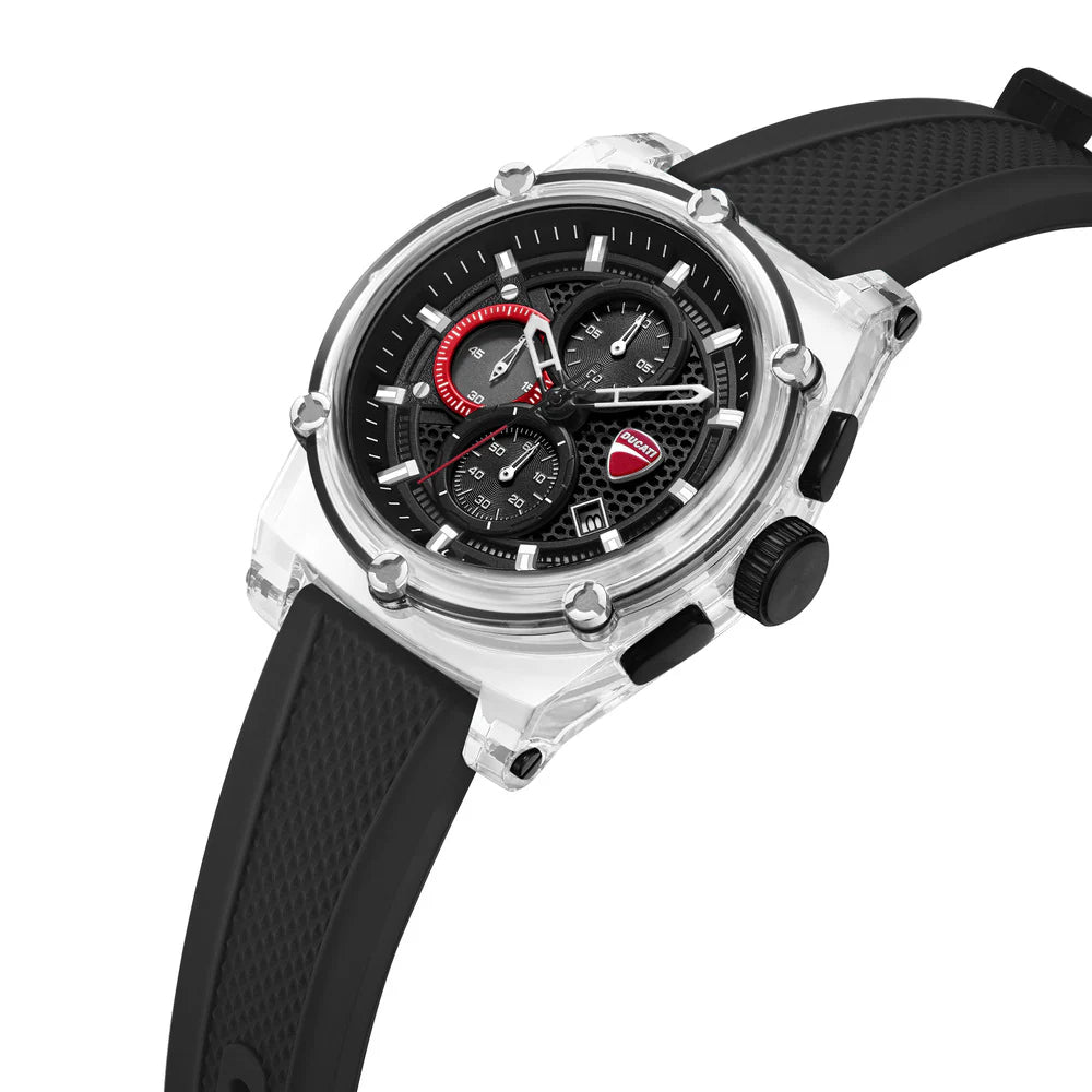 Ducati Supermotos Men's 44mm Strap Watch - Black