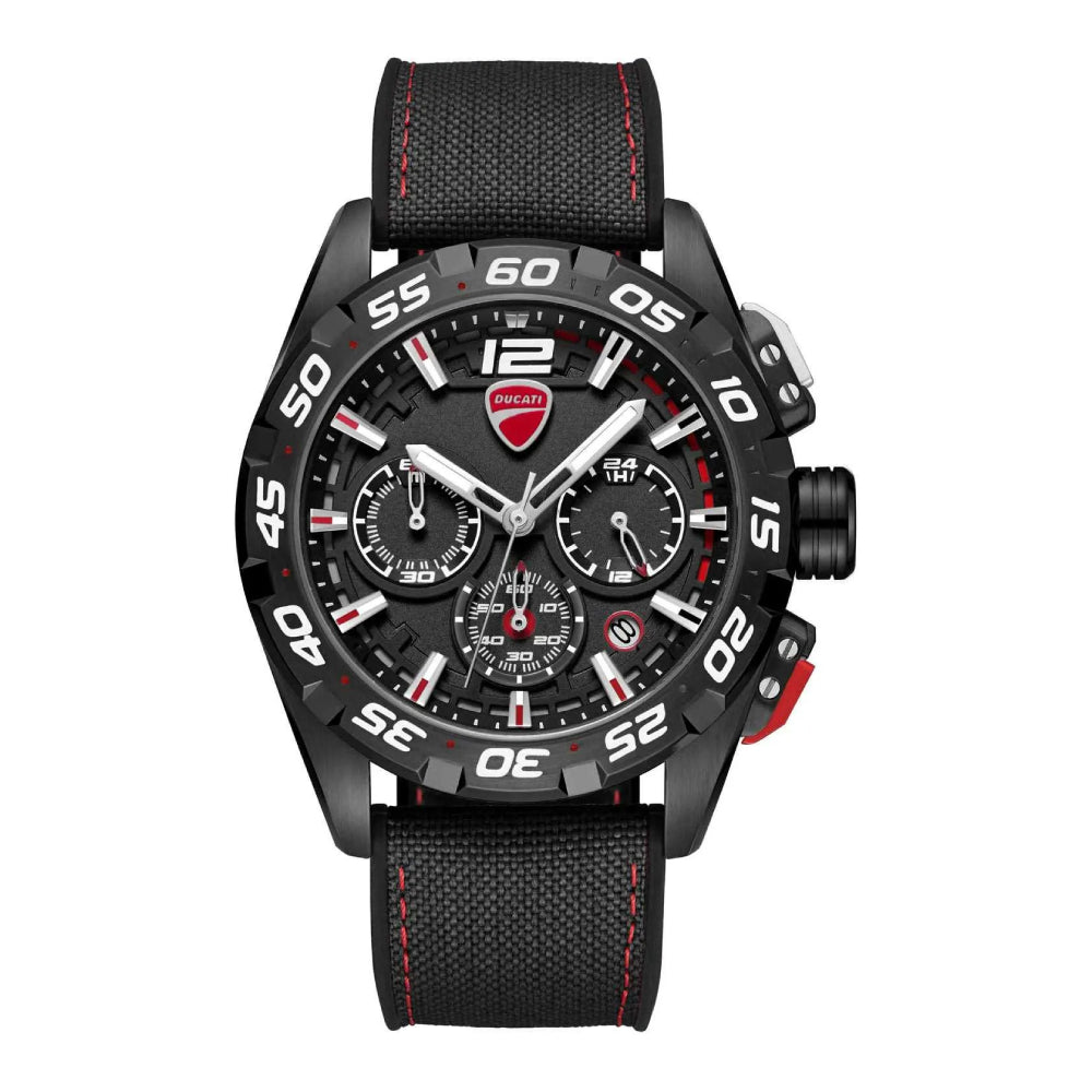 Ducati DT012 Men's 42mm Strap Watch - Black