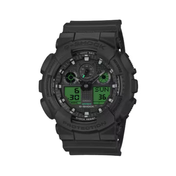 Casio G-Shock GA-100 Series Men's 55mm Analog Digital Strap Watch - Black
