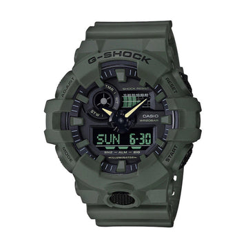 Reloj Casio G-Shock para hombre, de 51 mm, con correa de resina negra y esfera verde oliva 