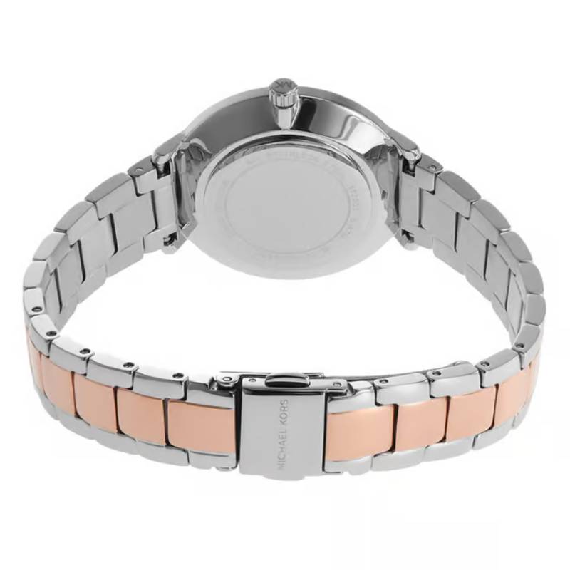 Michael Kors Pyper Women's 32mm Quartz Two Tone Bracelet Watch - White Dial