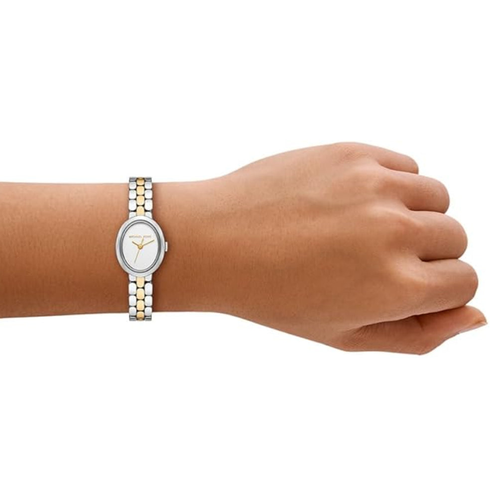Michael Kors Mini Maude Women's 21mm Two-Tone Bracelet Watch - White Dial