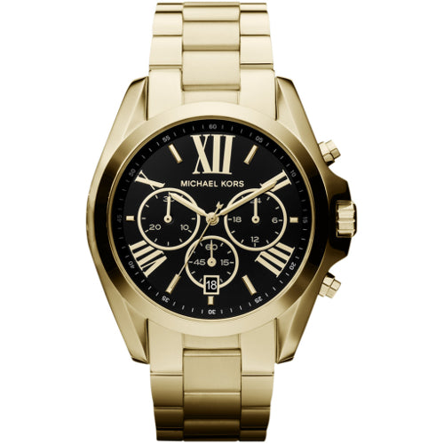 Michael Kors Women's Chronograph Bradshaw Gold-Tone Stainless Steel Bracelet Watch