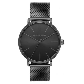Reloj Auden de malla de acero inoxidable con tres manecillas y acabado en bronce para hombre, 42 mm, MK7152