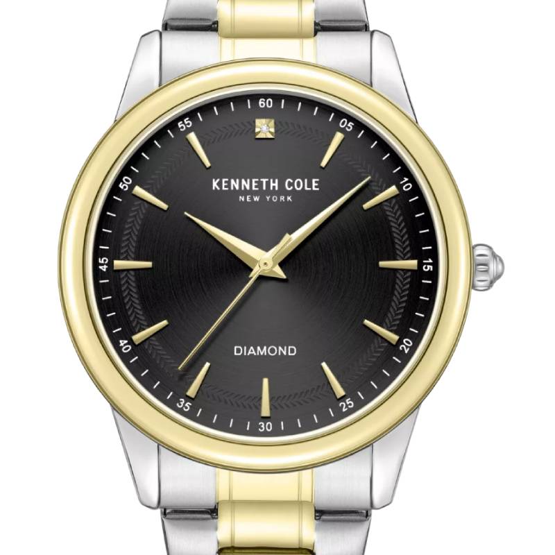 Kenneth Cole New York Men's Diamond 43mm Two-Tone Bracelet Watch
