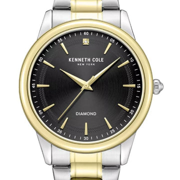 Kenneth Cole New York Men's Diamond 43mm Watch - Black Dial