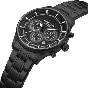 Kenneth Cole New York Skeleton Men's Bracelet Watch - Black