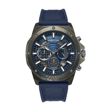 Kenneth Cole Newyork Men's 45mm Strap Watch - Blue