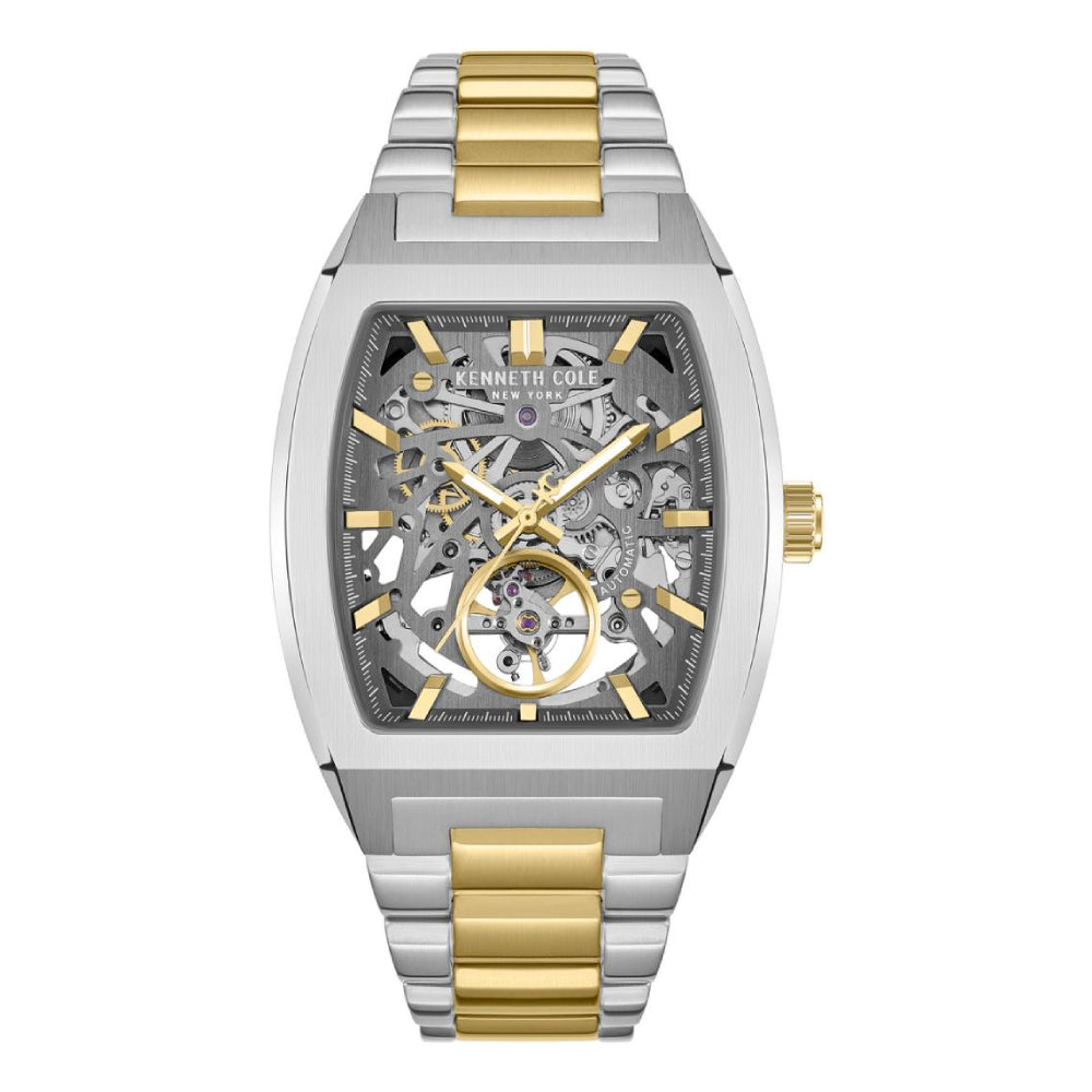 Kenneth Cole New York Milford Men's Two-Tone Bracelet Watch - Silver Dial