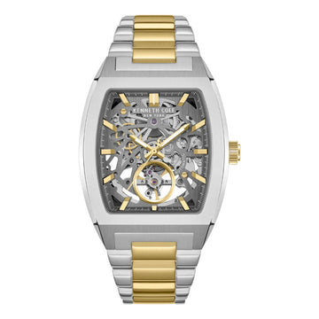 Kenneth Cole New York Milford Men's Two-Tone Bracelet Watch - Silver Dial