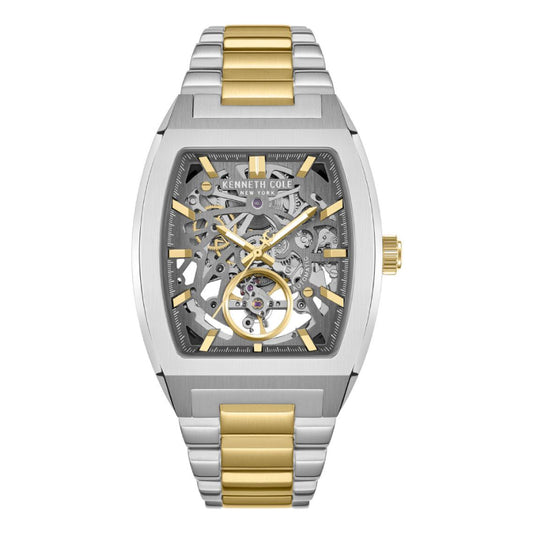 Kenneth Cole New York Milford Men's Two-Tone Bracelet Watch - Silver Dial