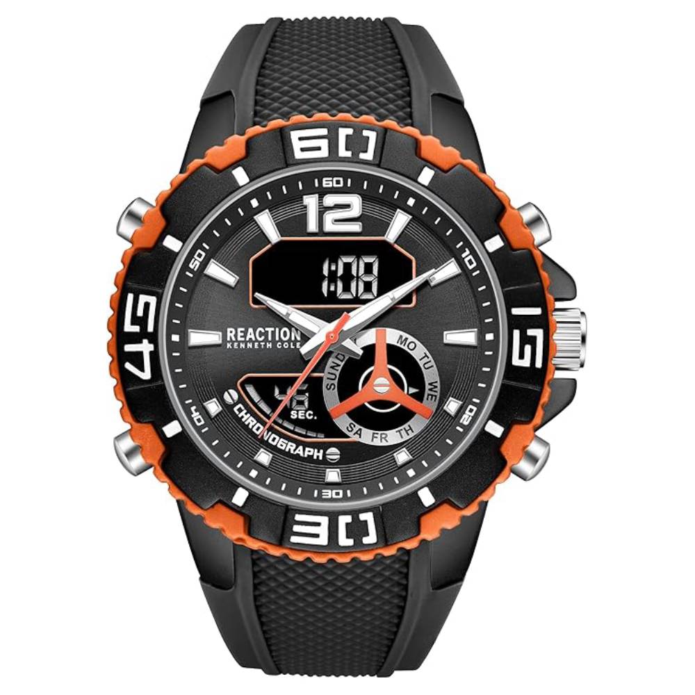 Kenneth Cole Reaction Men's 49mm Ana-Digi Strap Watch– Curacao