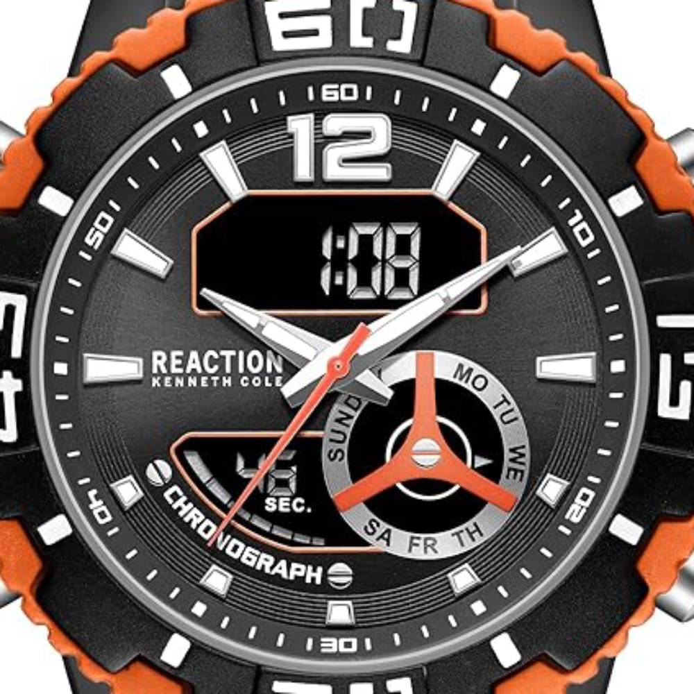 Kenneth Cole Reaction Men's 49mm Ana-Digi Strap Watch– Curacao