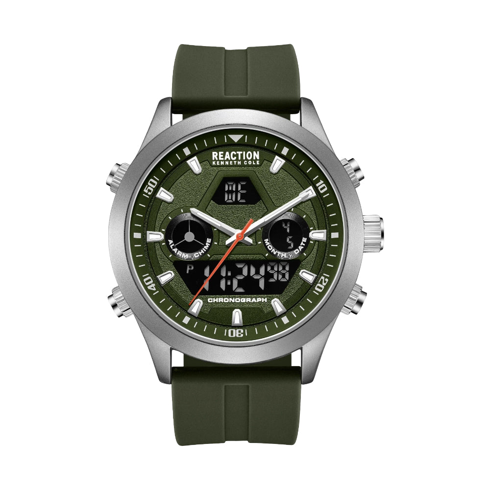 Kenneth Cole Reaction Men's 46.5mm Strap Watch - Green