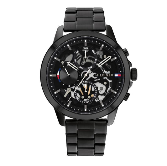 Tommy Hilfiger Henry Men's 44mm Bracelet Watch - Black